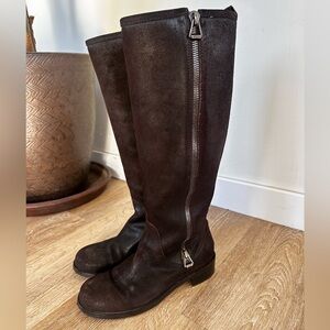 Jimmy Choo Dark Brown Knee-High Boots